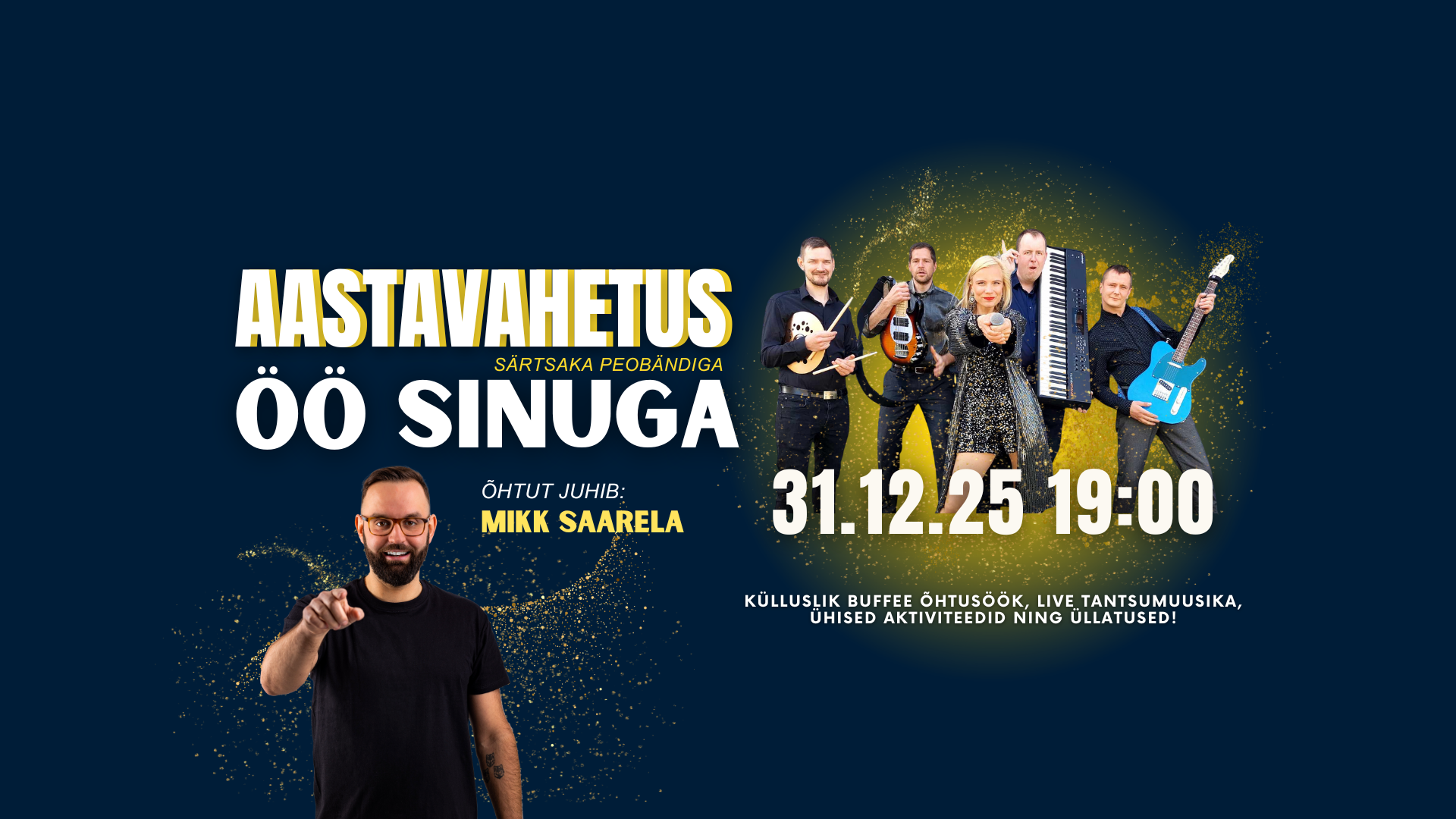 AASTAVAHETUSE PIDU Meri Spa Restoranis︱Ansambel Öö Sinuga︱Mikk Saarela