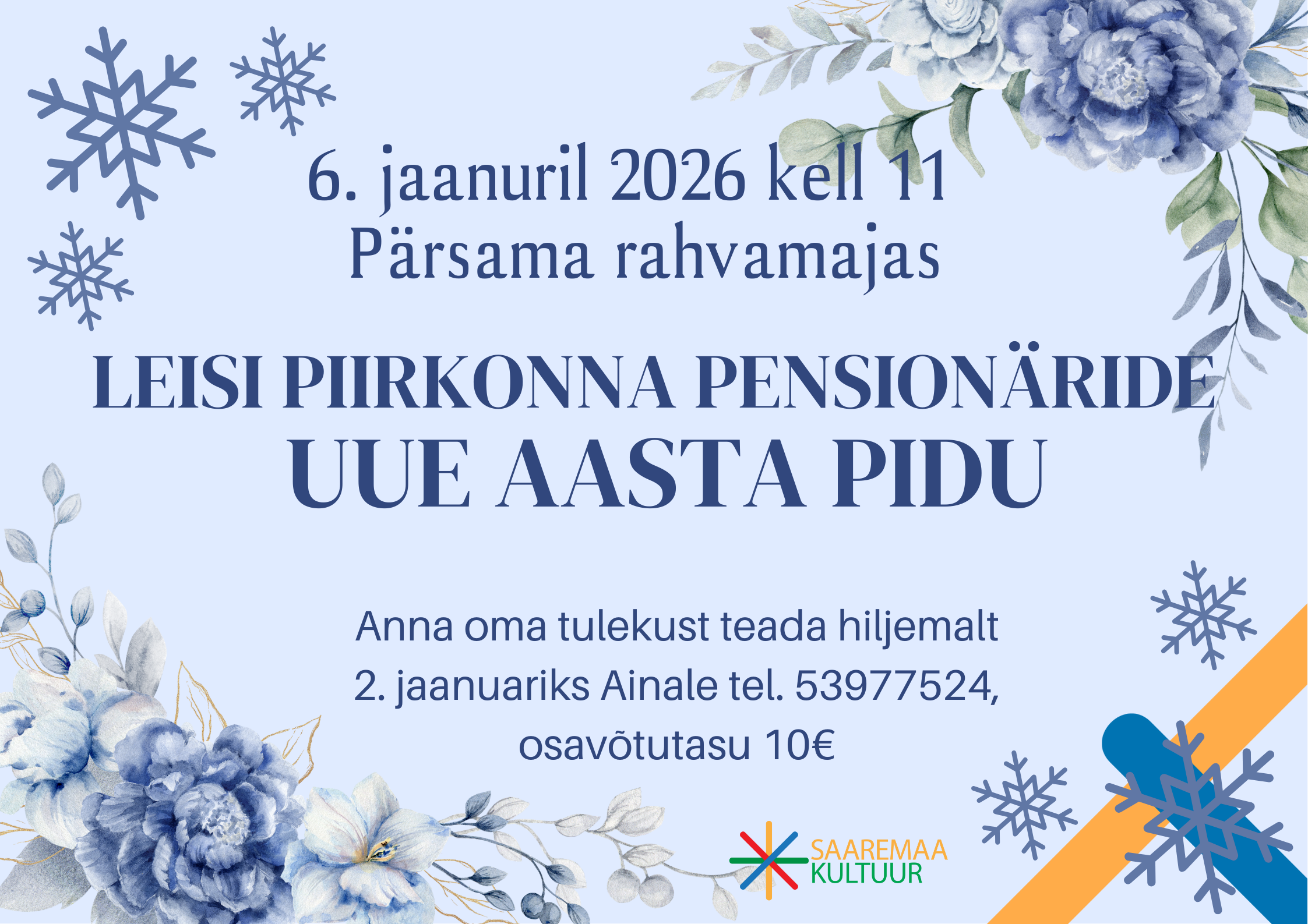 Leisi piirkonna pensionäride uue aasta pidu