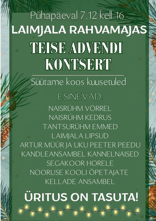 Laimjala 2.advendi kontsert