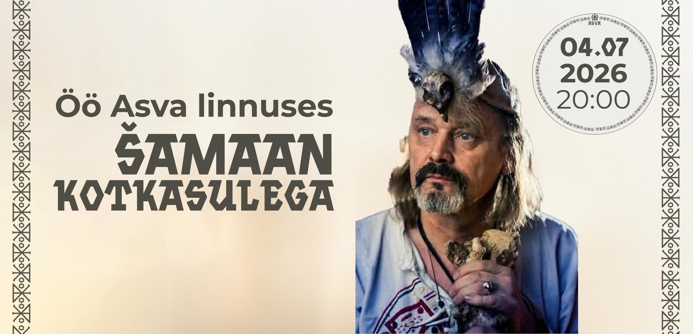 Öö Asva linnuses šamaan Kotkasulega