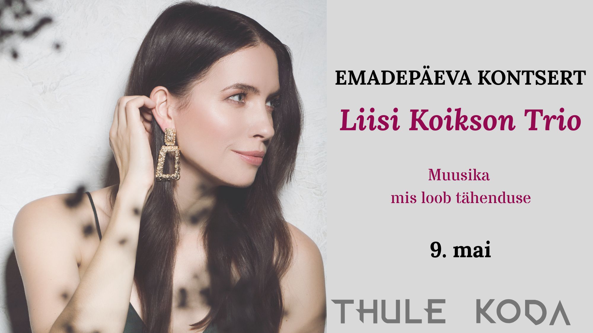 EMADEPÄEVA KONTSERT  Liisi Koikson Trio