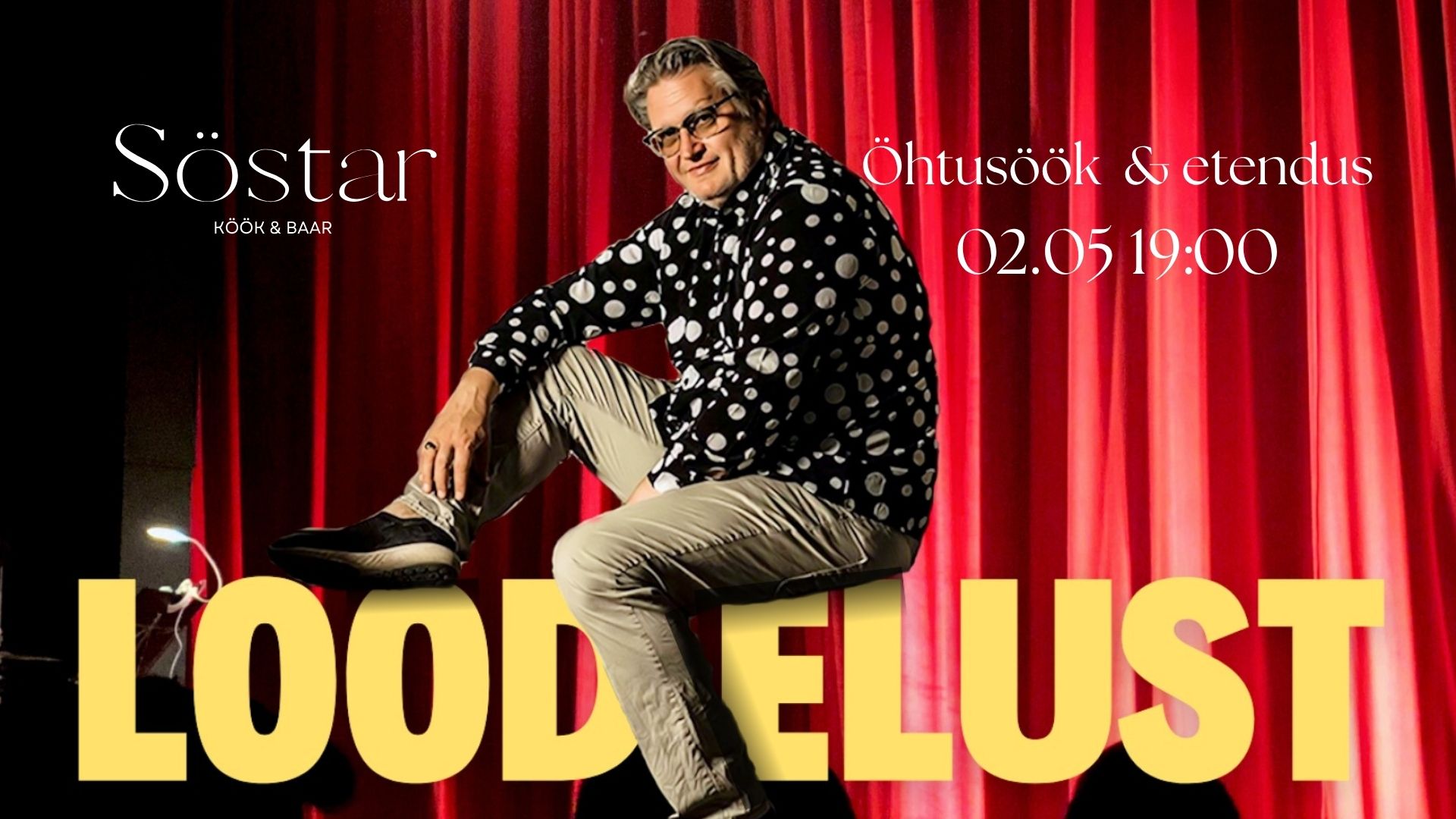 Indrek Taalmaa etendus & öhtusöök Söstras 