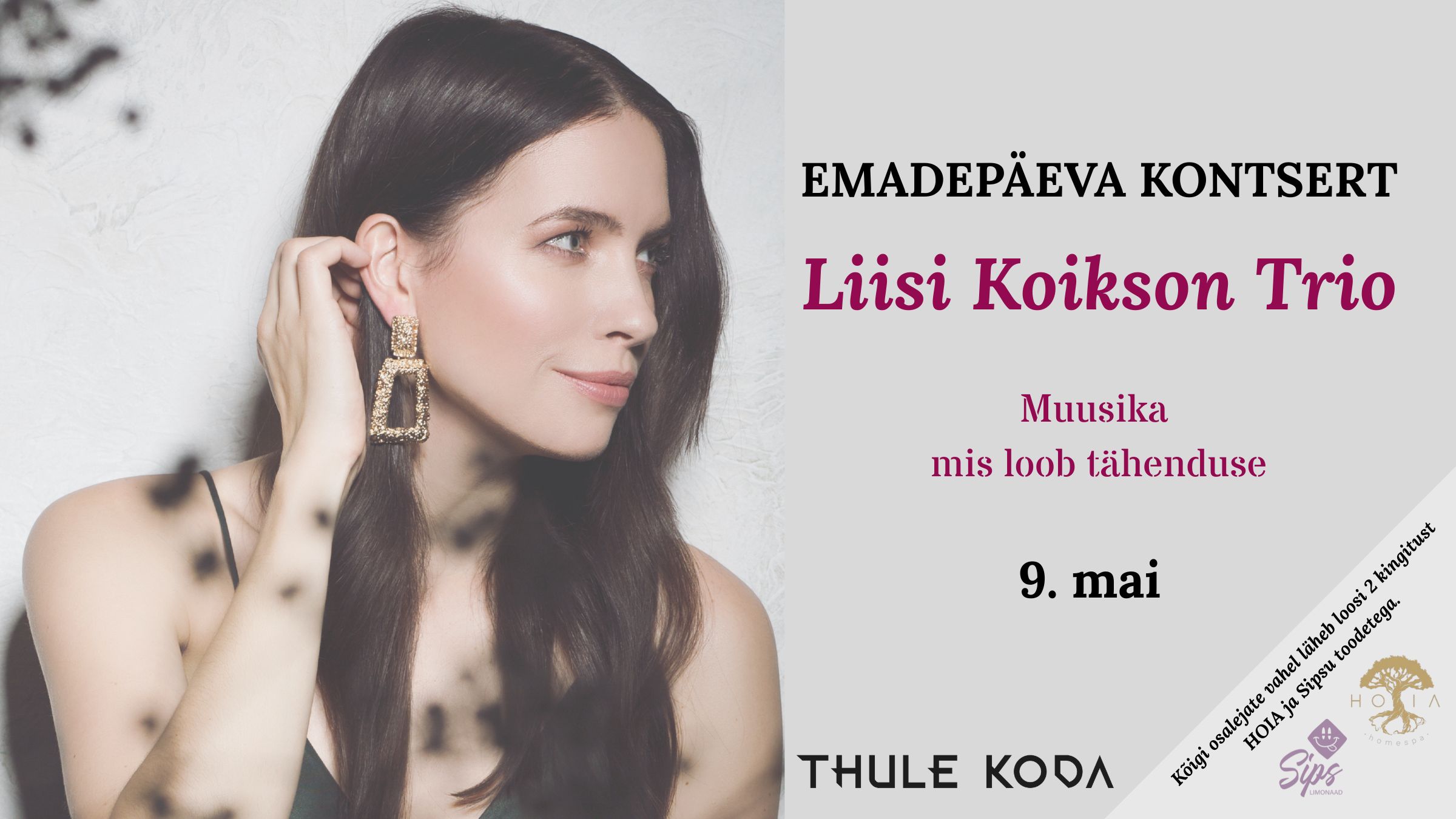 EMADEPÄEVA KONTSERT  Liisi Koikson Trio