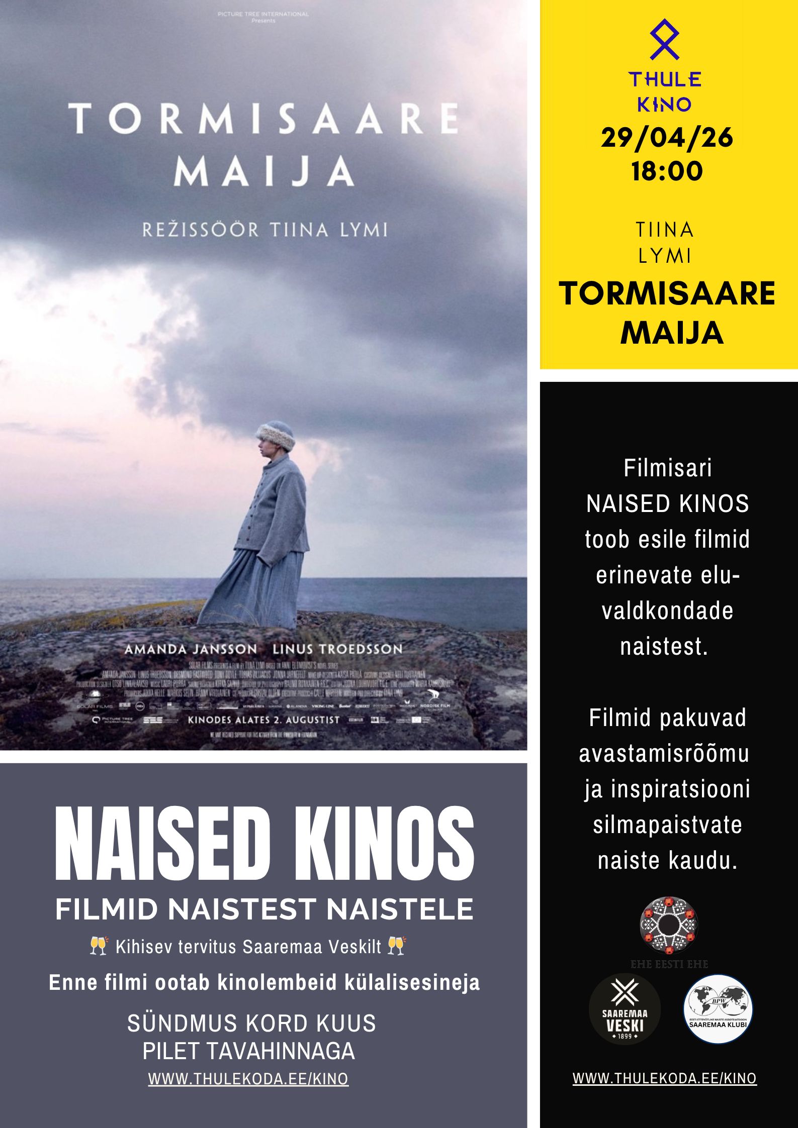  29.04 Naised Kinos: Tormisaare Maija